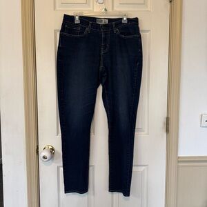 Signature By Levi Strauss & Co Curvy Skinny Jeans Women's Dark Wash Size 12 L/C